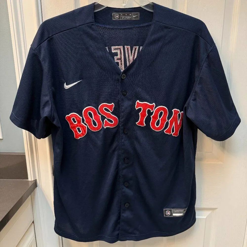 Rafael Devers Nike Boston Red Sox #11 Alternate Blue Road Jersey Size XL